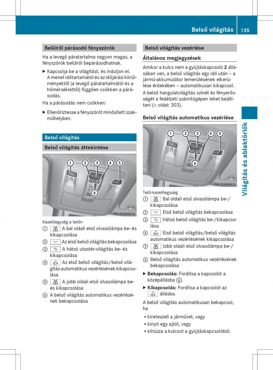 Mercedes Benz ML Class W166 Kezelesi utmutato / page 137