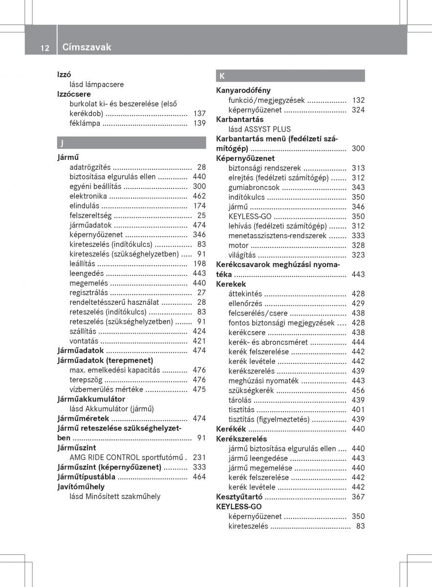 Mercedes Benz ML Class W166 Kezelesi utmutato / page 14