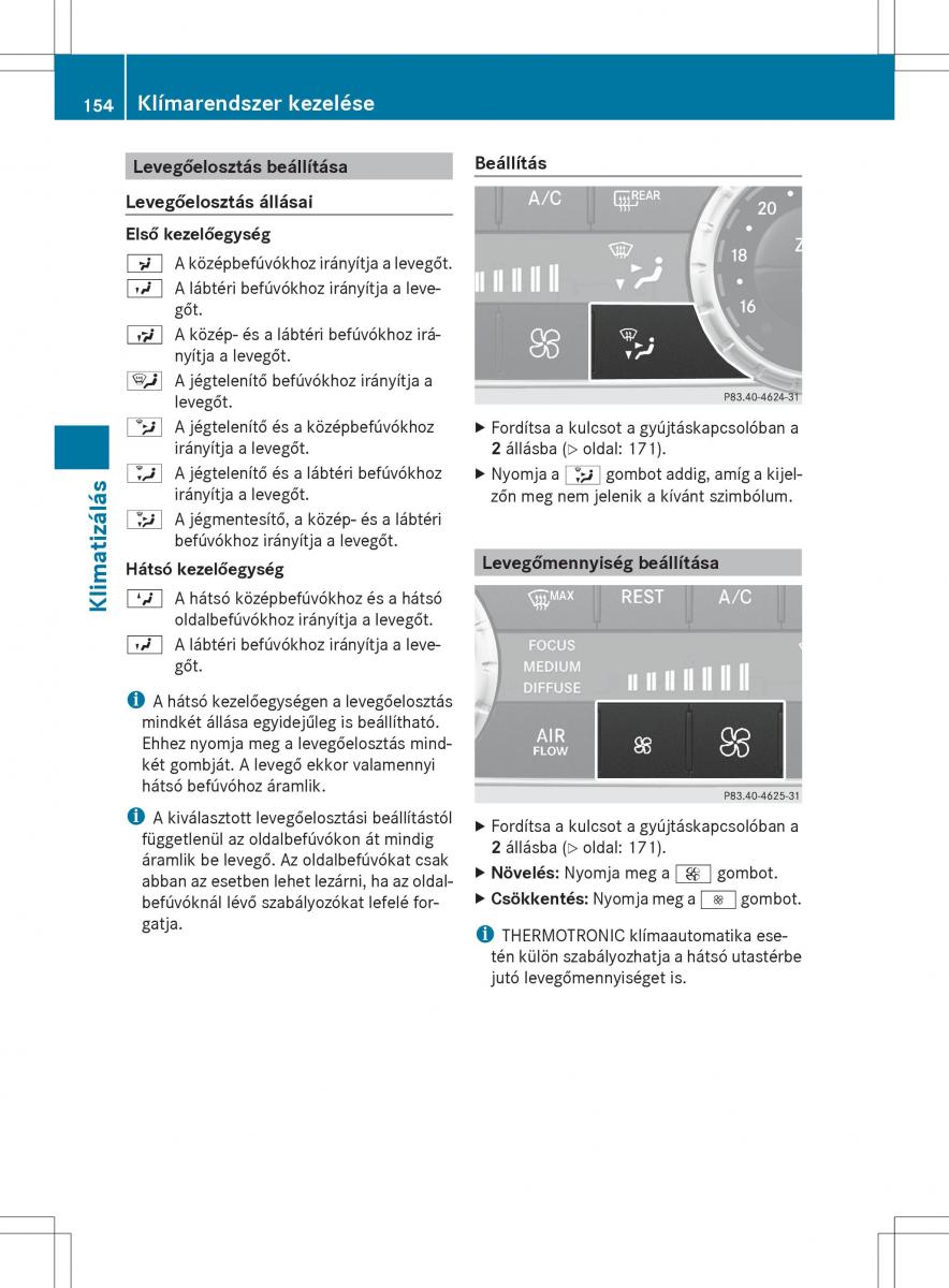 Mercedes Benz ML Class W166 Kezelesi utmutato / page 156