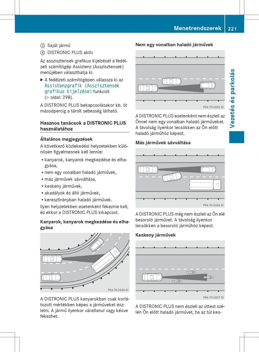 Mercedes Benz ML Class W166 Kezelesi utmutato / page 223