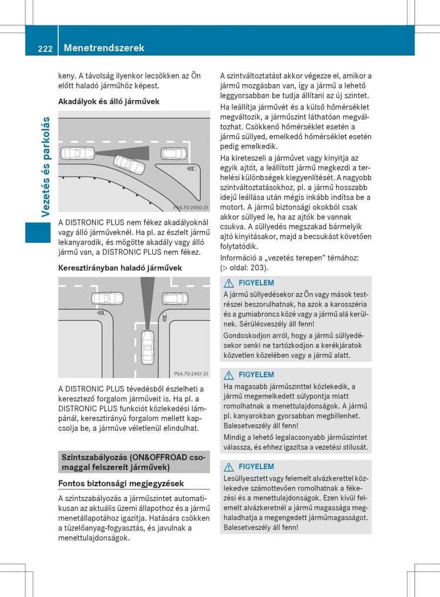 Mercedes Benz ML Class W166 Kezelesi utmutato / page 224