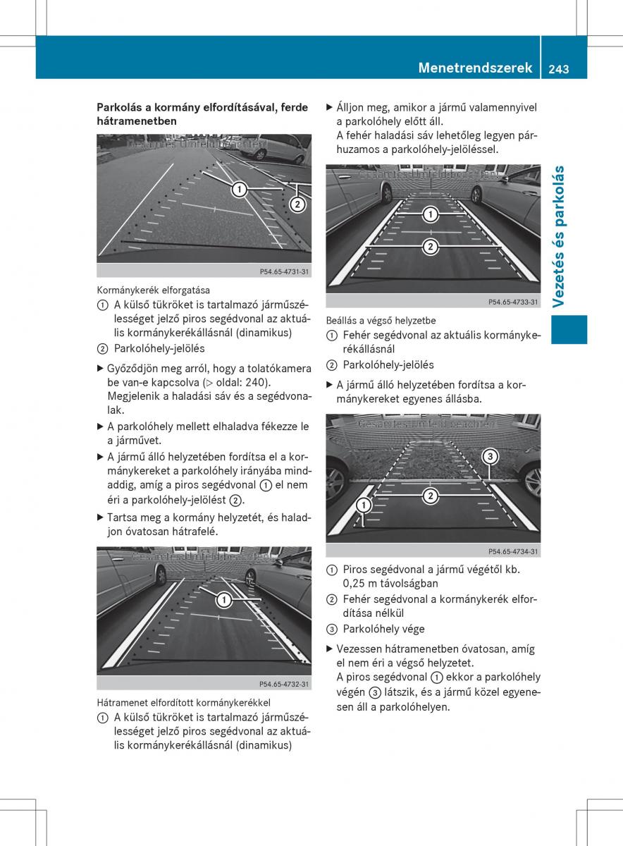 Mercedes Benz ML Class W166 Kezelesi utmutato / page 245