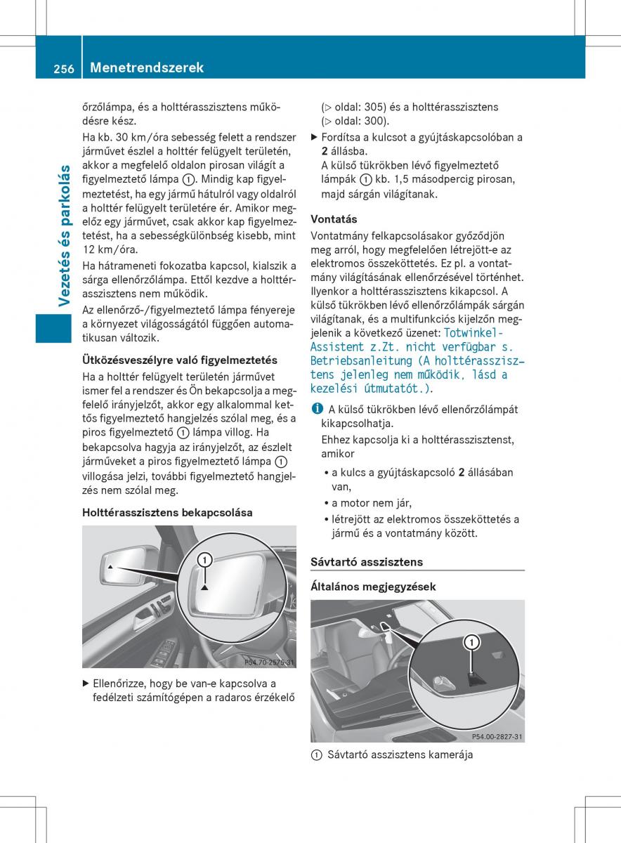 Mercedes Benz ML Class W166 Kezelesi utmutato / page 258