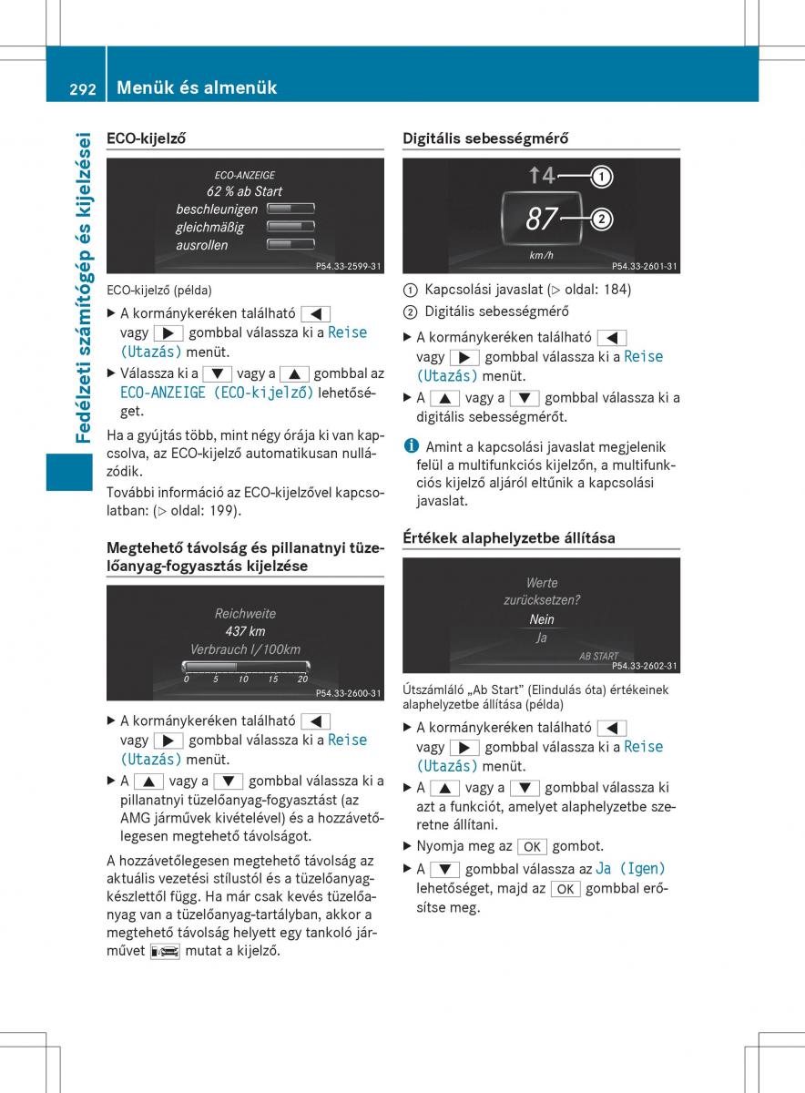 Mercedes Benz ML Class W166 Kezelesi utmutato / page 294