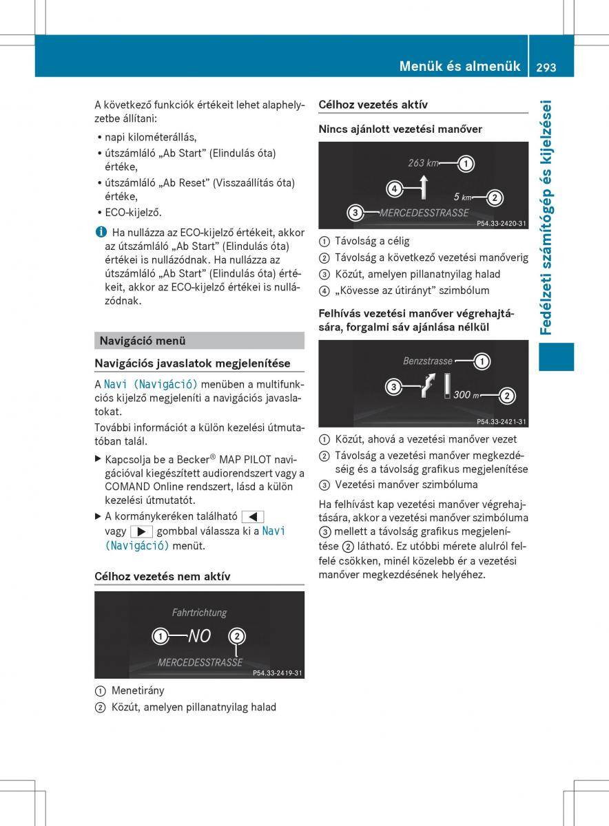 Mercedes Benz ML Class W166 Kezelesi utmutato / page 295