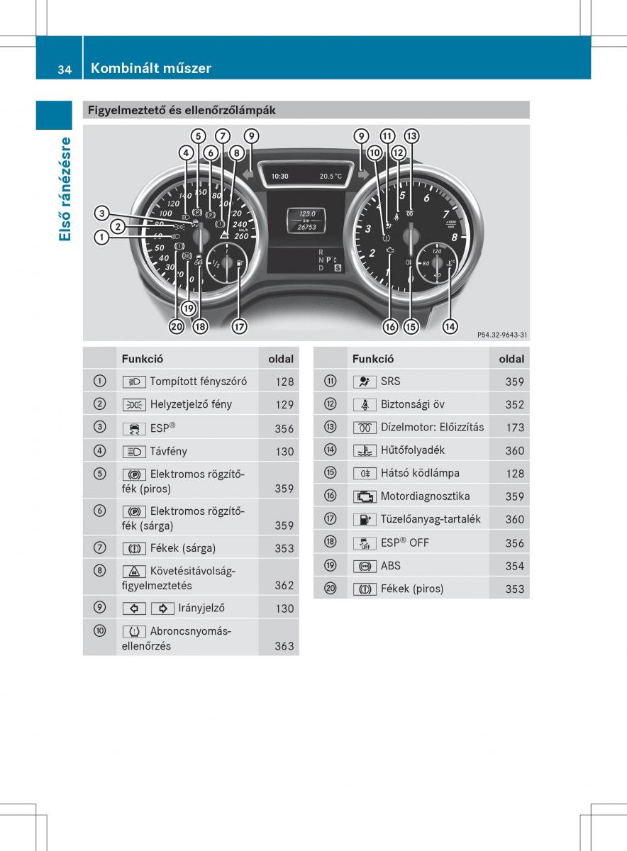 Mercedes Benz ML Class W166 Kezelesi utmutato / page 36