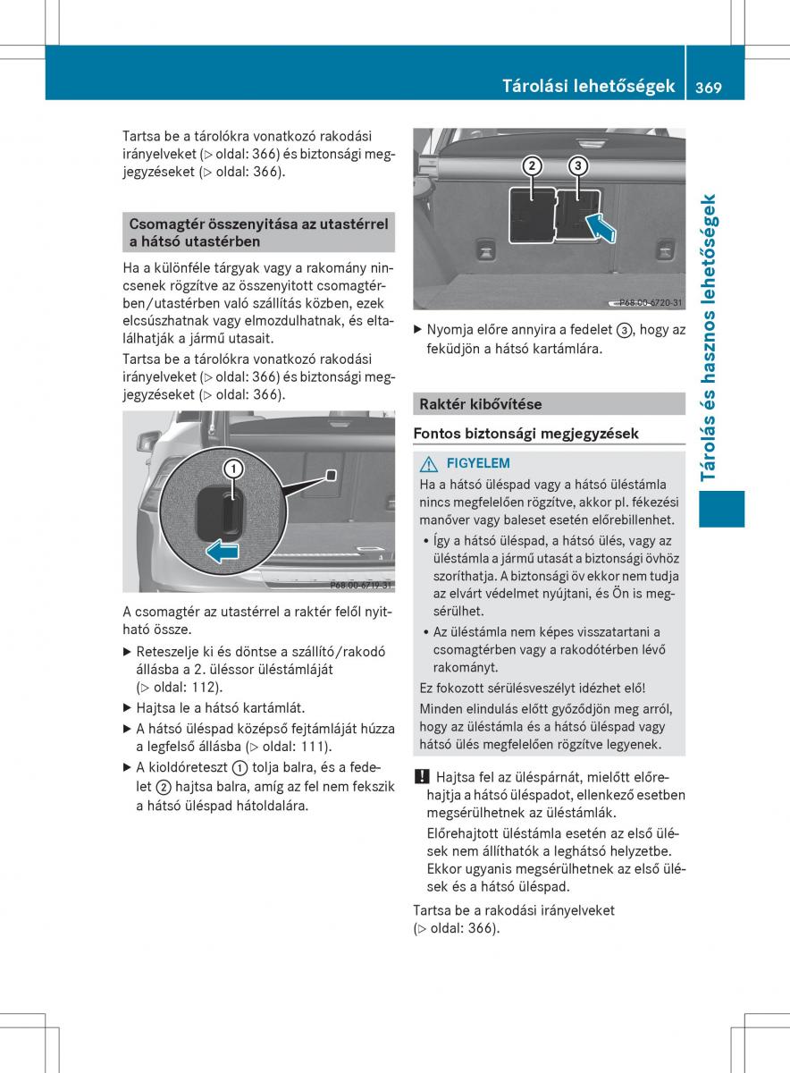 Mercedes Benz ML Class W166 Kezelesi utmutato / page 371