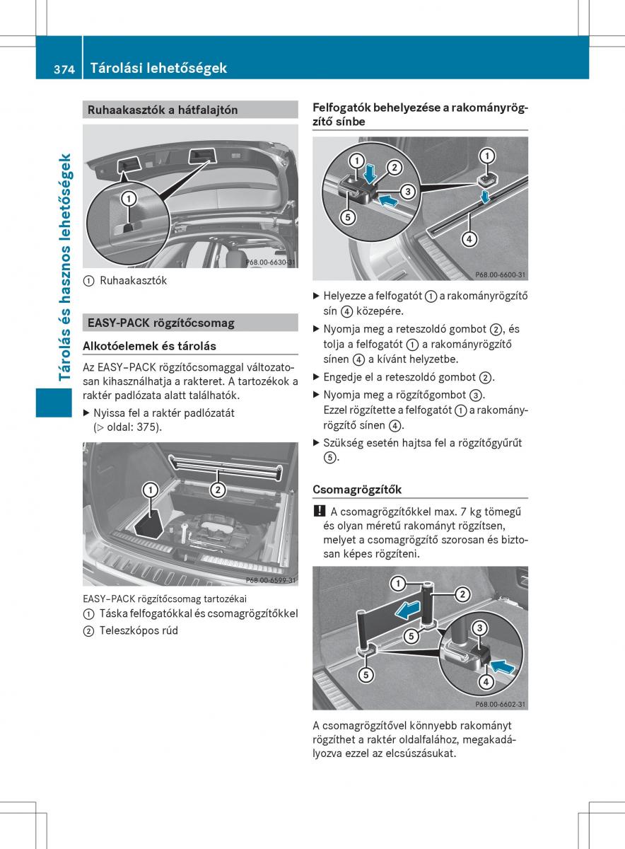 Mercedes Benz ML Class W166 Kezelesi utmutato / page 376