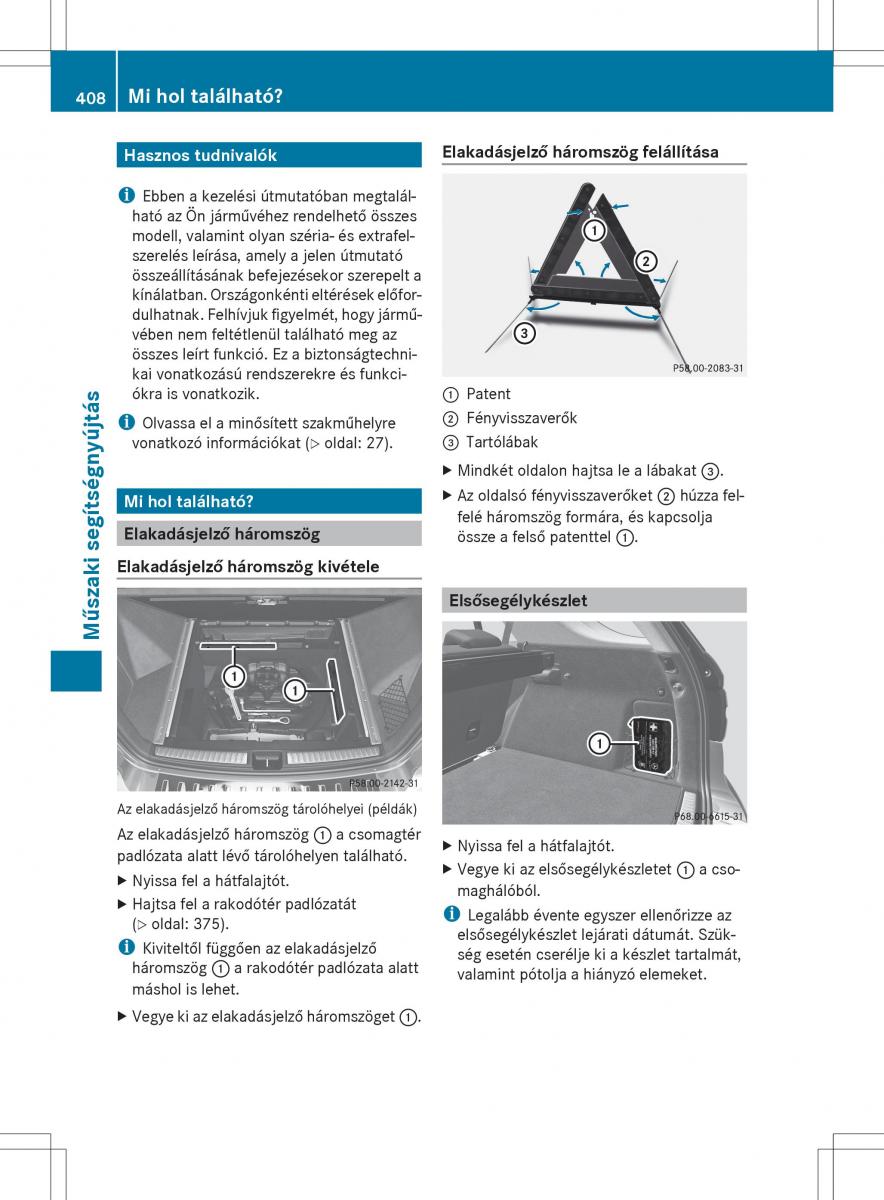 Mercedes Benz ML Class W166 Kezelesi utmutato / page 410