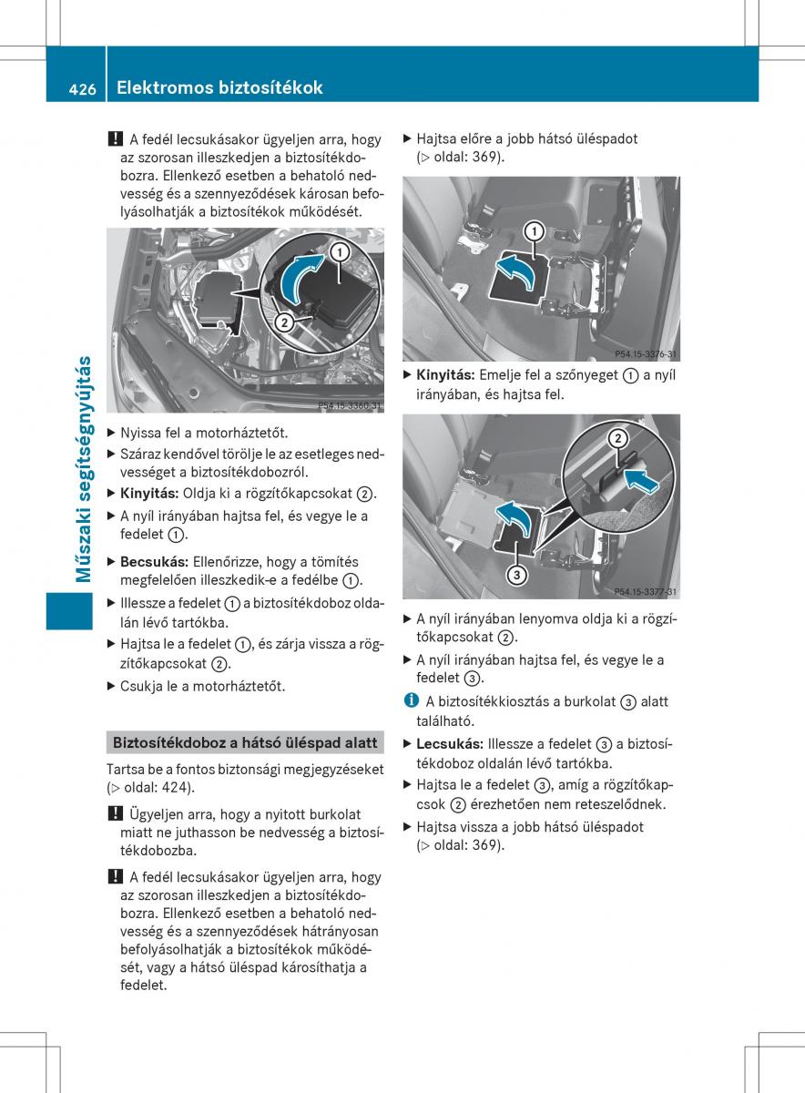 Mercedes Benz ML Class W166 Kezelesi utmutato / page 428