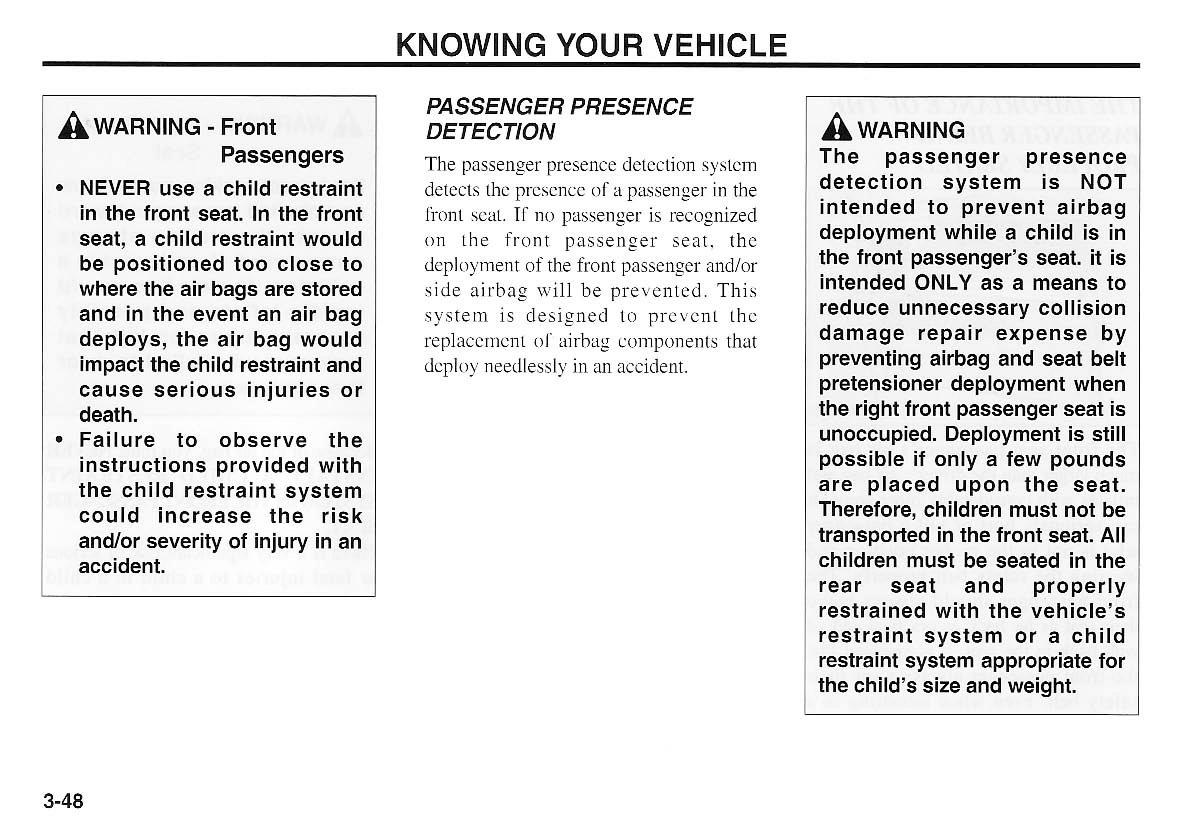 KIA Magentis I 1 owners manual / page 58