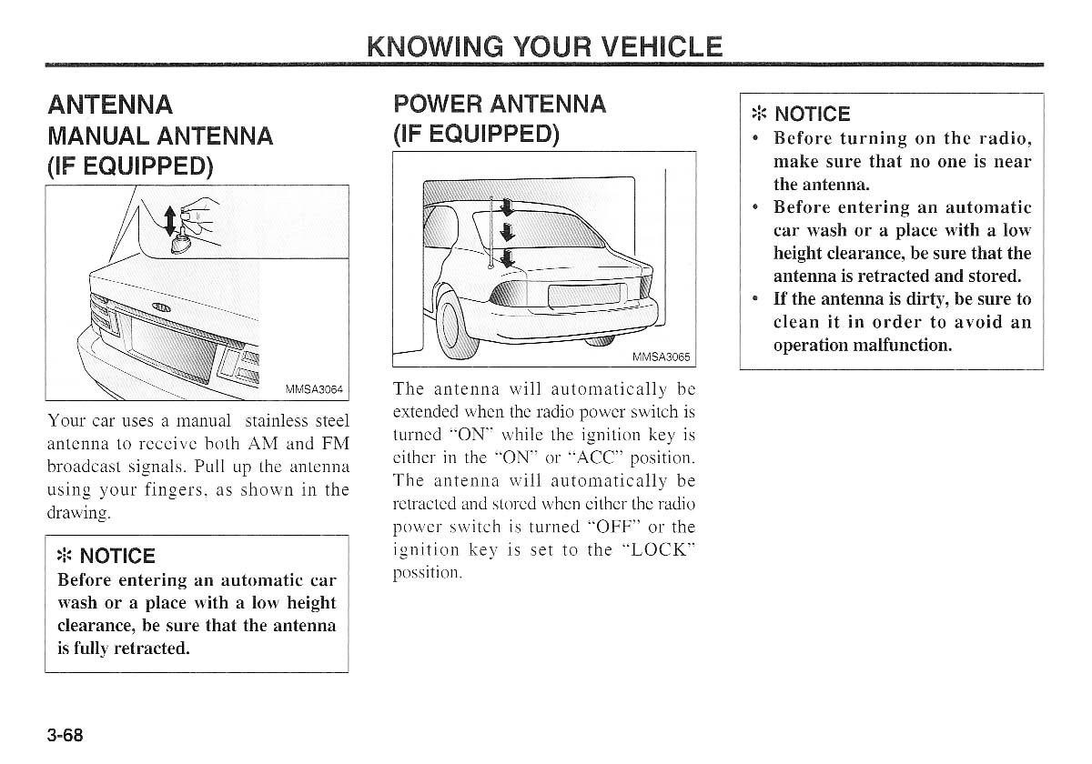 KIA Magentis I 1 owners manual / page 78