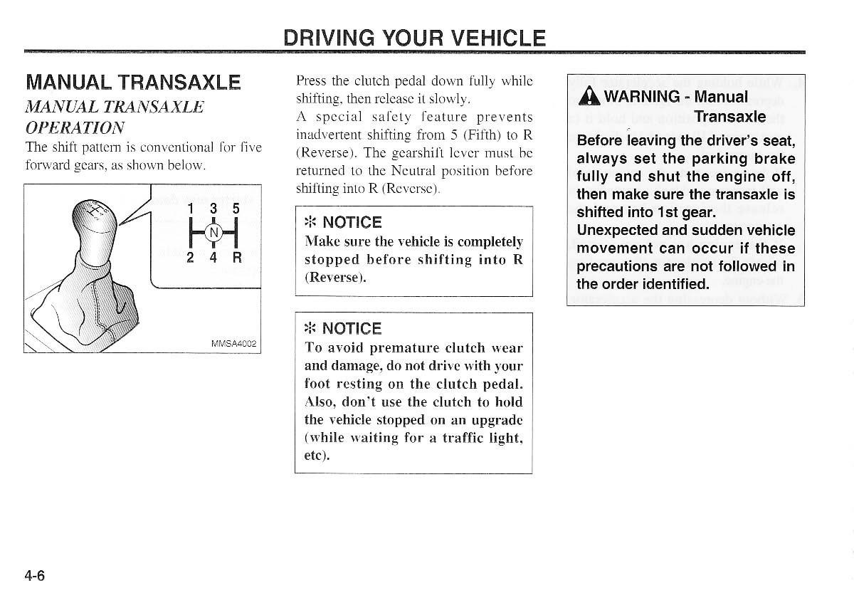 KIA Magentis I 1 owners manual / page 85