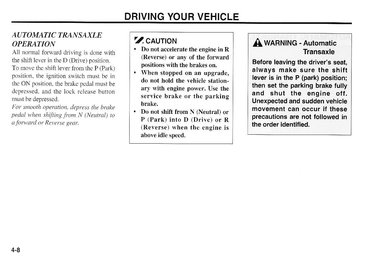 KIA Magentis I 1 owners manual / page 87