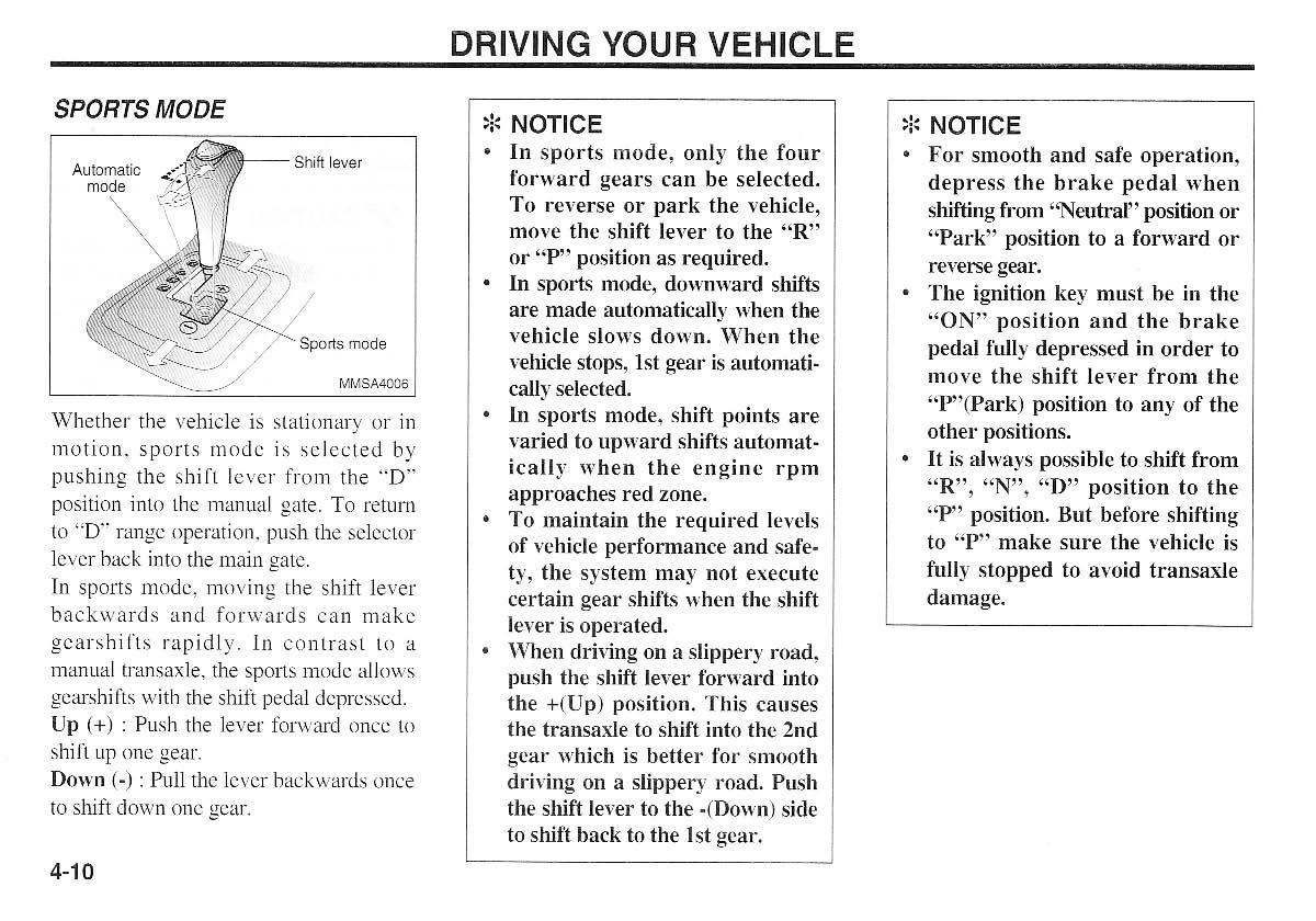 KIA Magentis I 1 owners manual / page 89