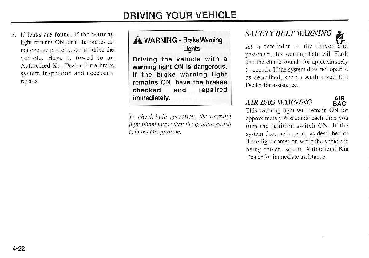 KIA Magentis I 1 owners manual / page 101