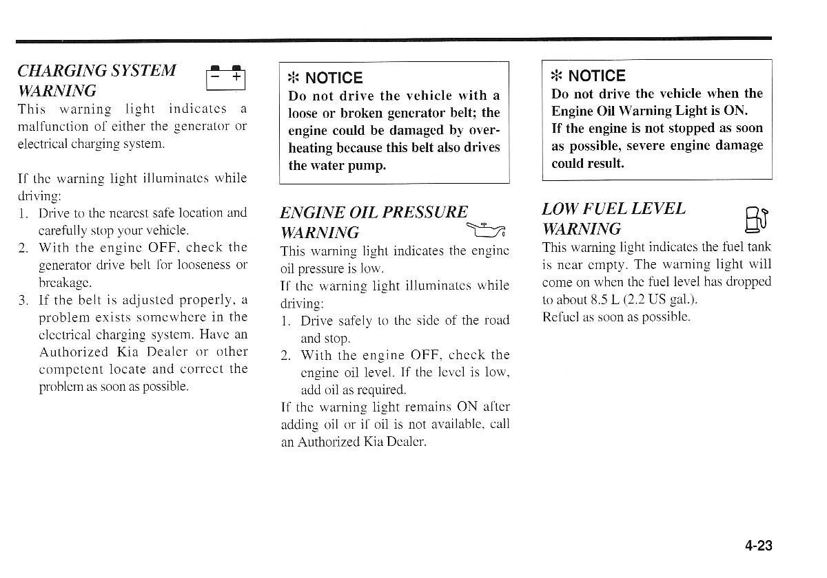 KIA Magentis I 1 owners manual / page 102