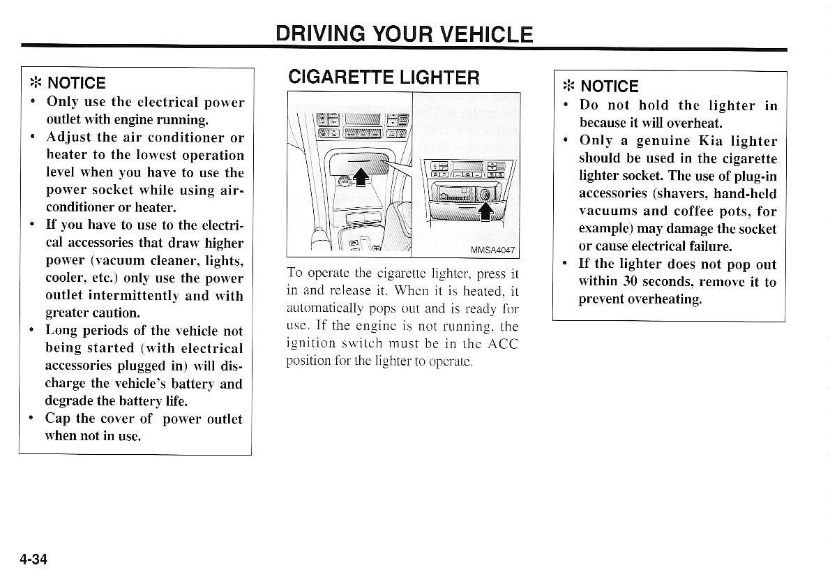 KIA Magentis I 1 owners manual / page 113