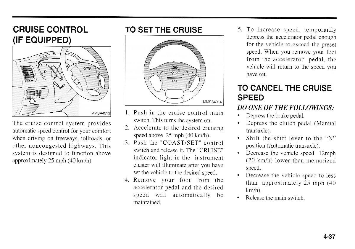 KIA Magentis I 1 owners manual / page 116