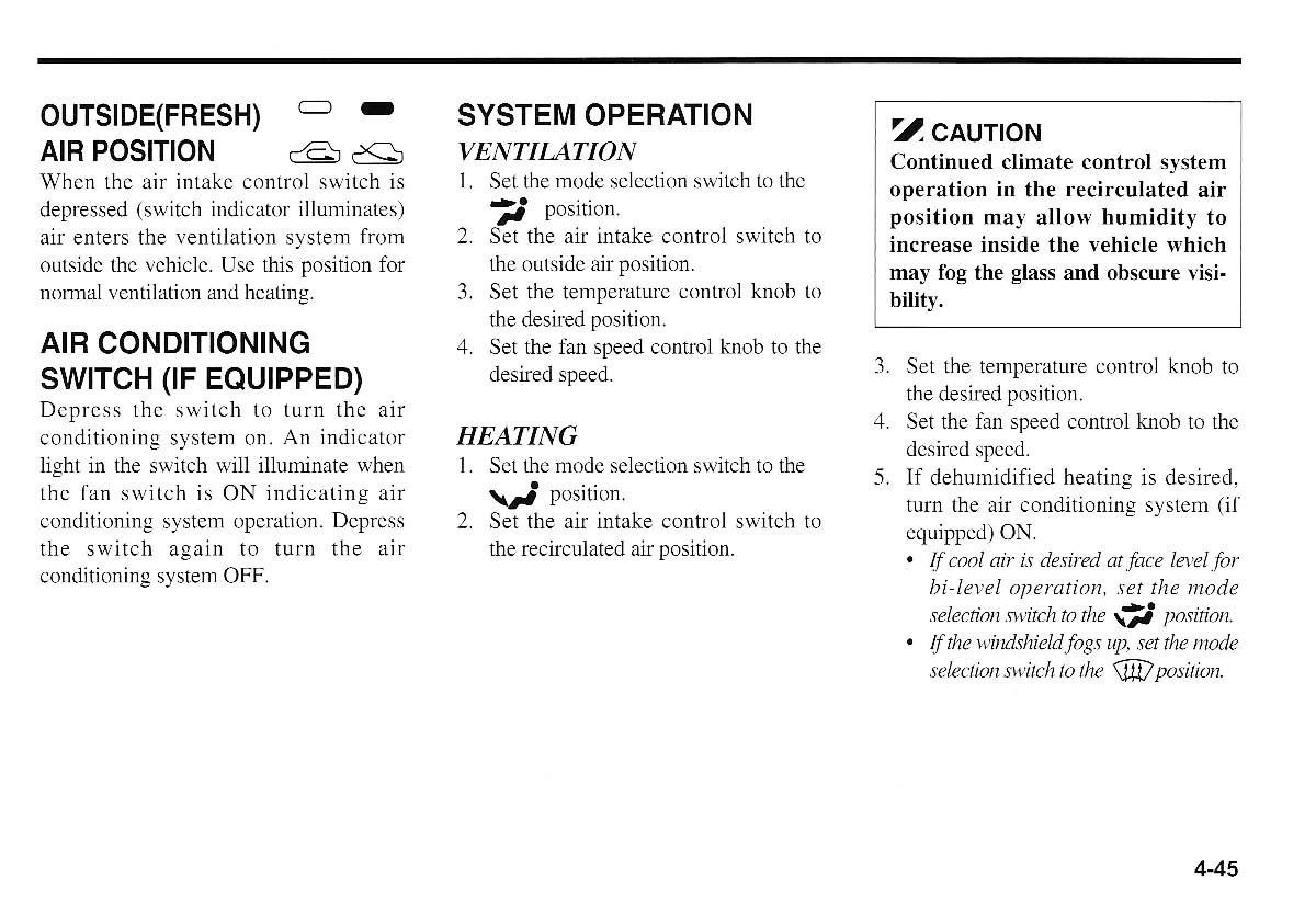 KIA Magentis I 1 owners manual / page 124