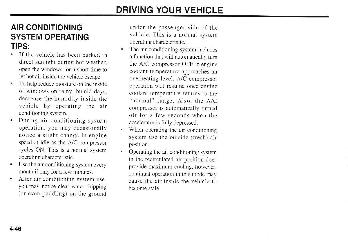 KIA Magentis I 1 owners manual / page 125