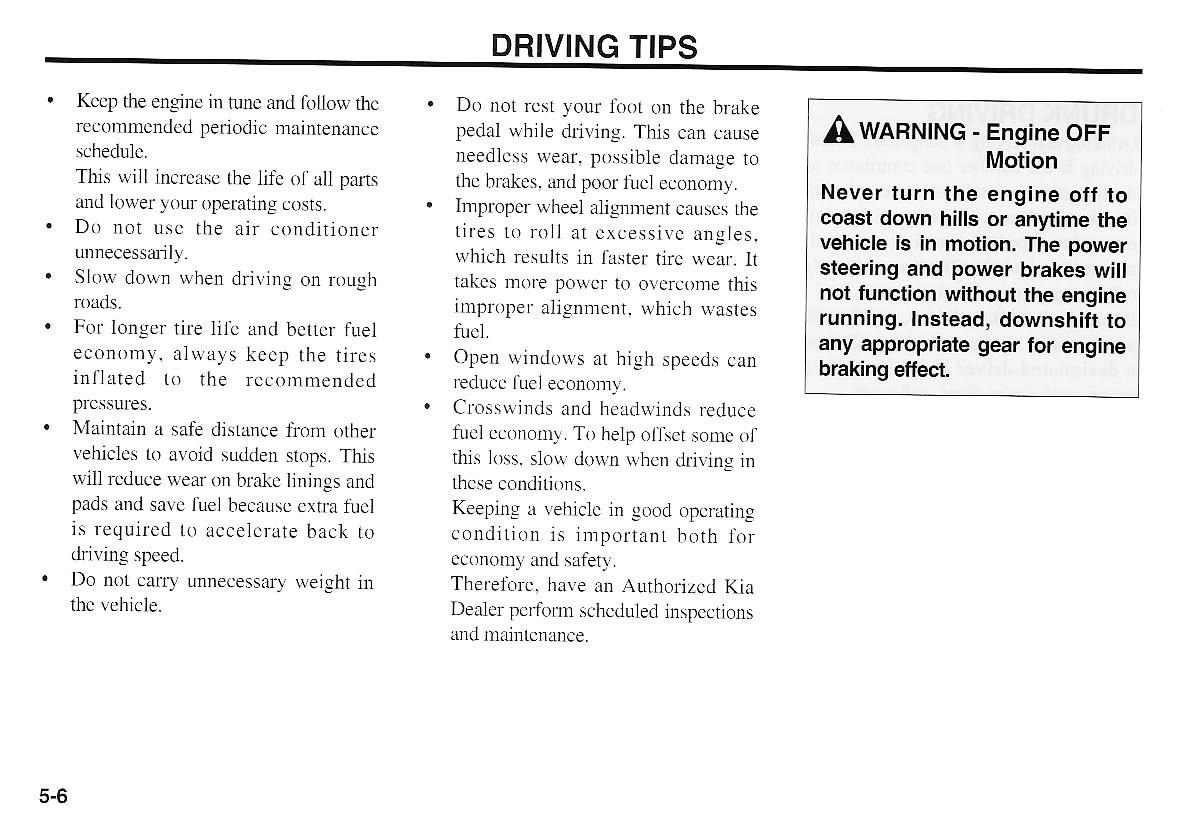 KIA Magentis I 1 owners manual / page 142