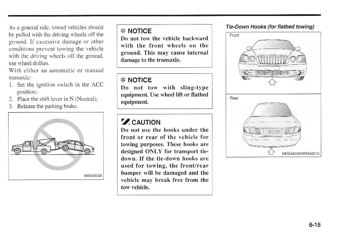 KIA Magentis I 1 owners manual / page 166