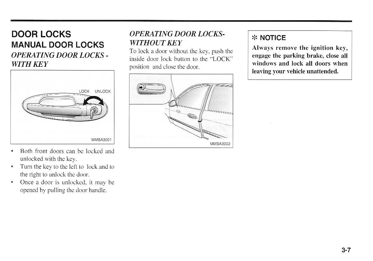 KIA Magentis I 1 owners manual / page 17