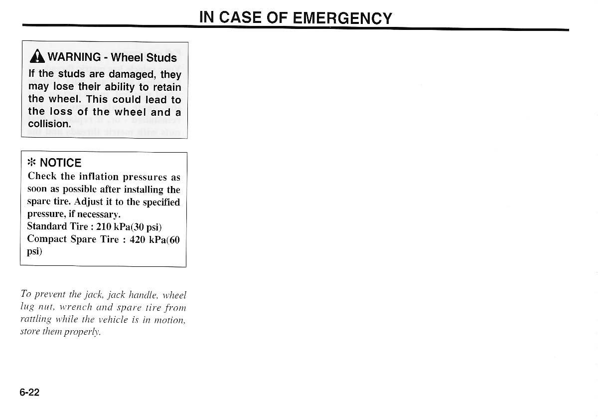 KIA Magentis I 1 owners manual / page 173