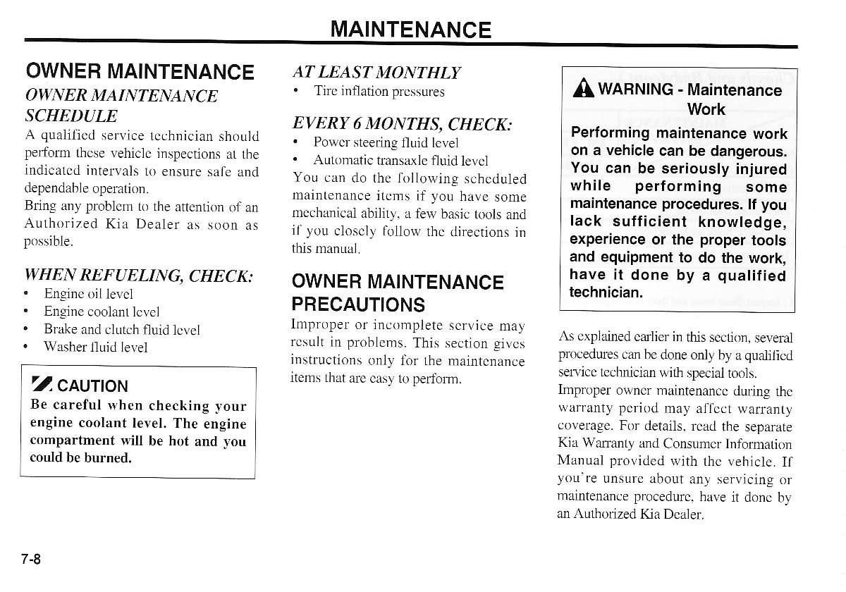 KIA Magentis I 1 owners manual / page 181