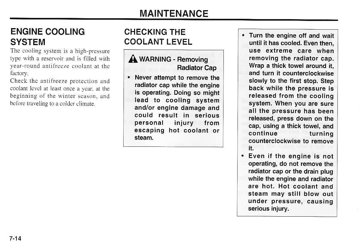 KIA Magentis I 1 owners manual / page 187