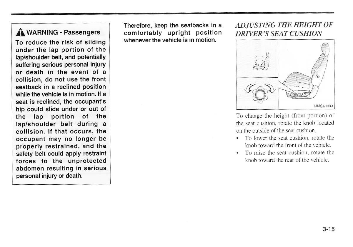 KIA Magentis I 1 owners manual / page 25