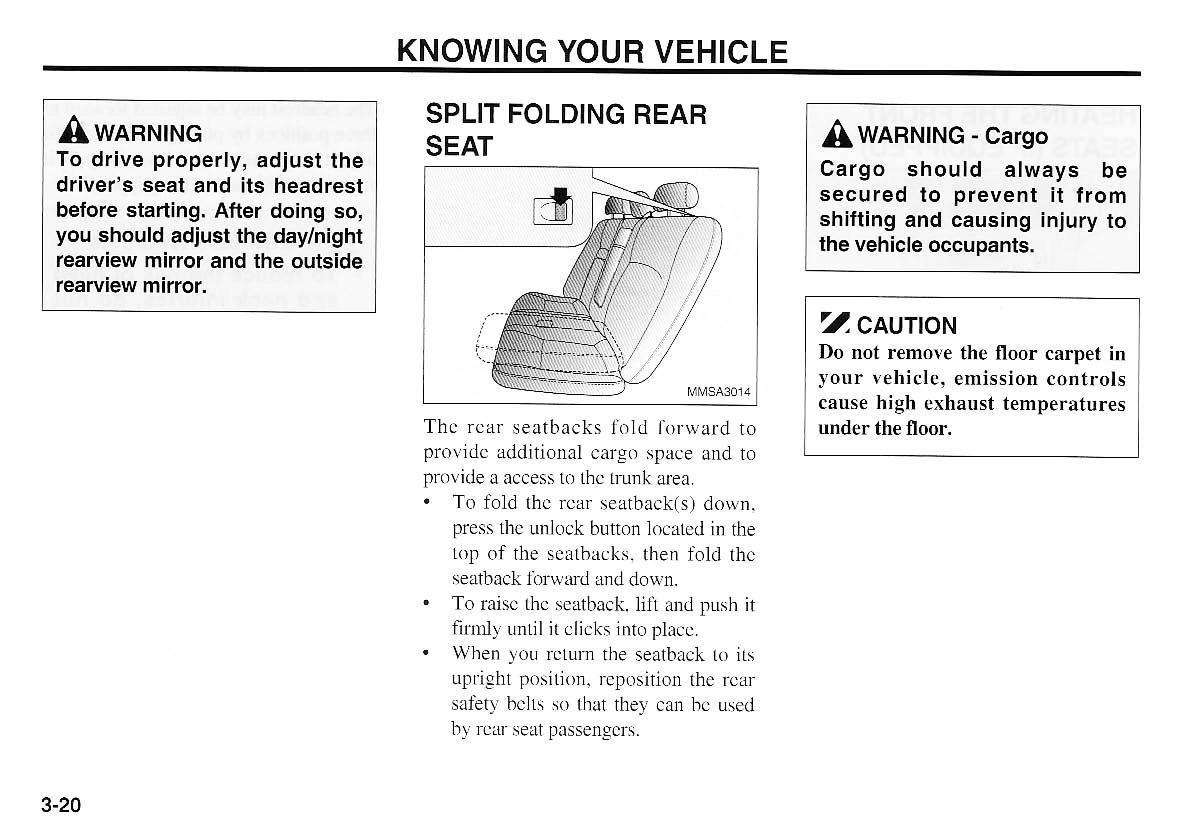 KIA Magentis I 1 owners manual / page 30