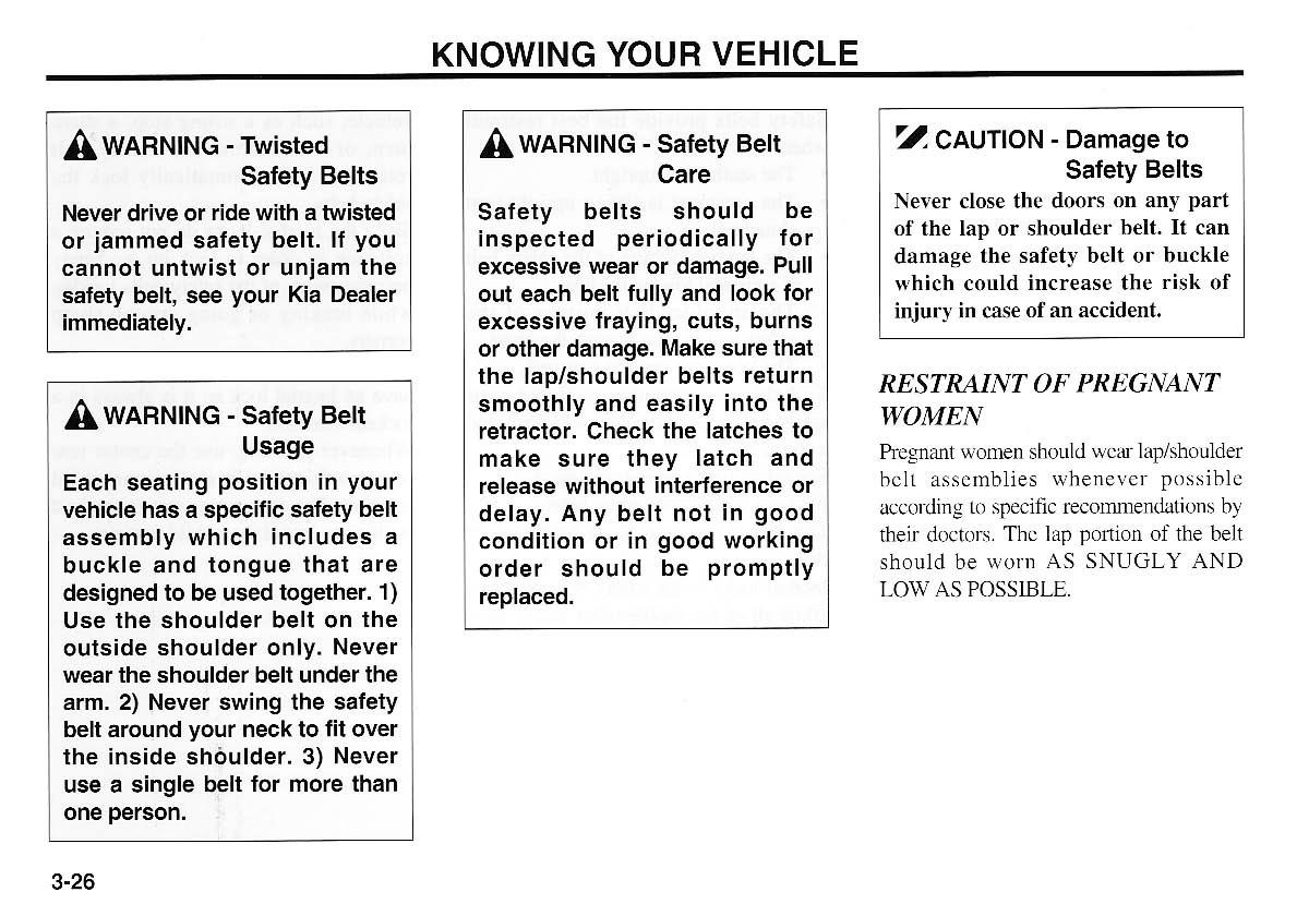 KIA Magentis I 1 owners manual / page 36