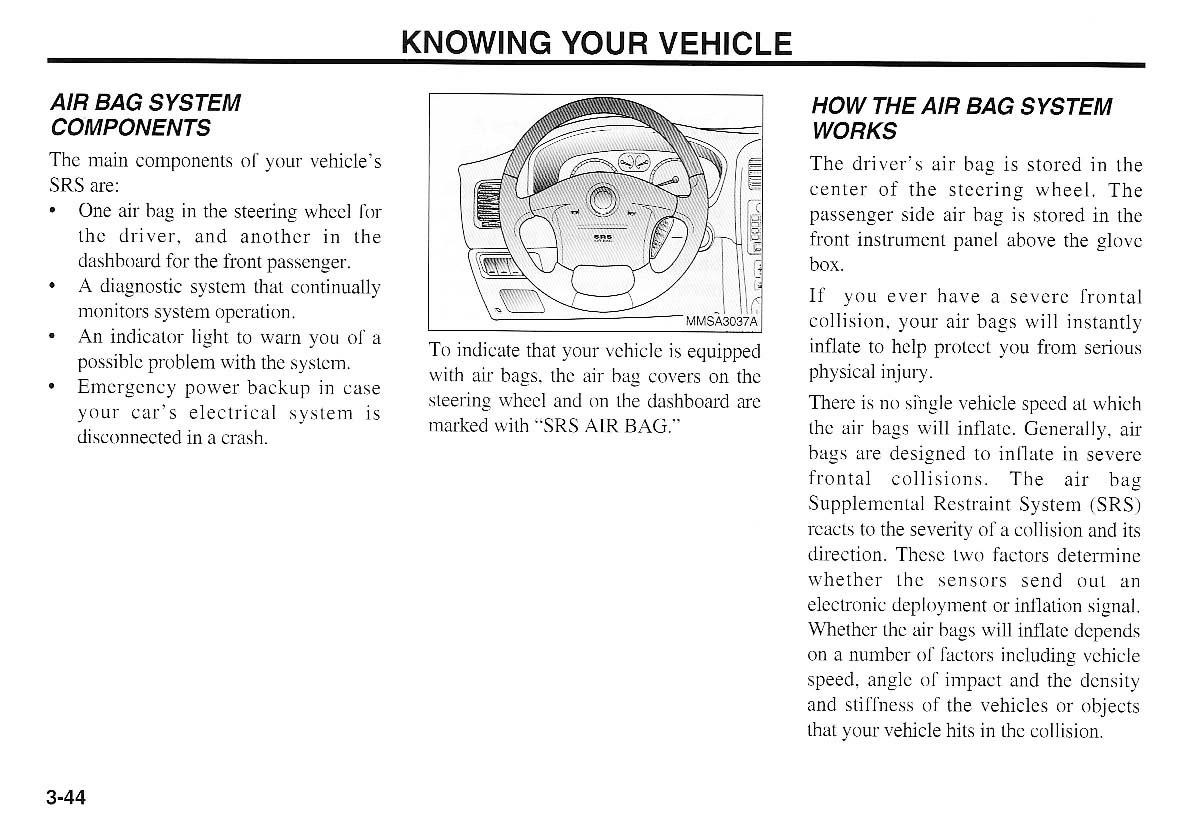 KIA Magentis I 1 owners manual / page 54