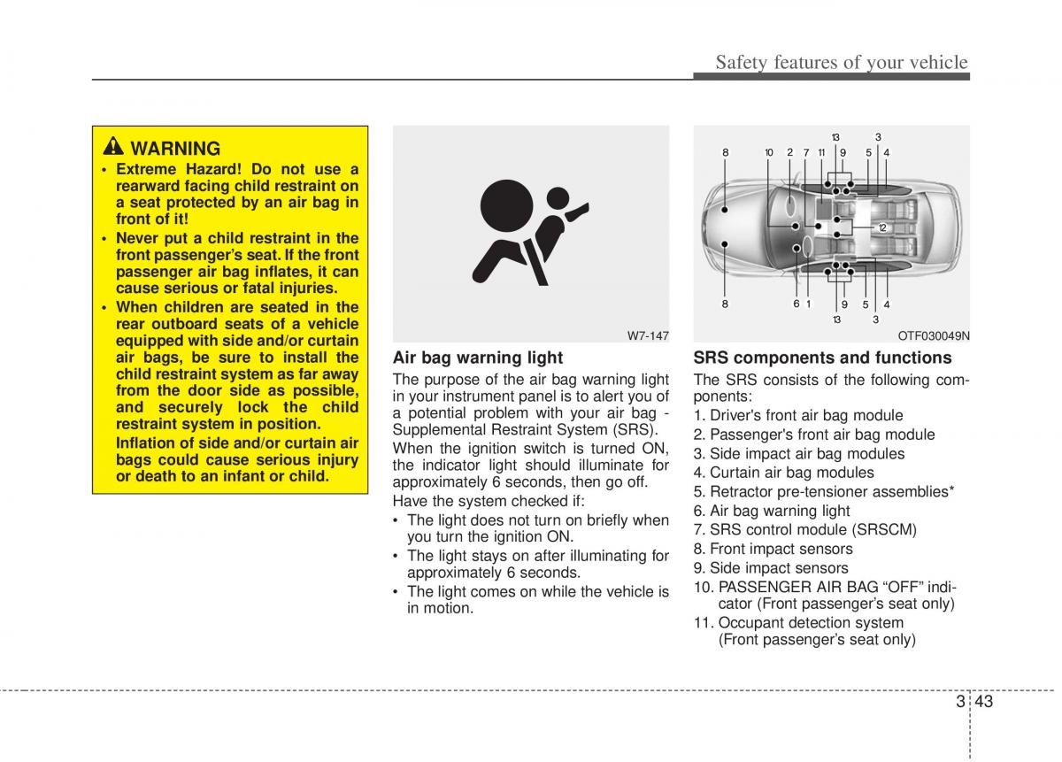 KIA Optima III 3 owners manual / page 55