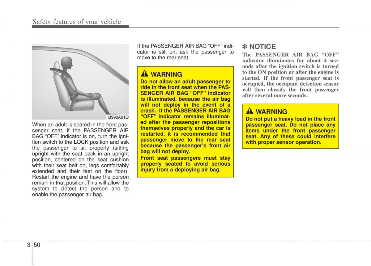 KIA Optima III 3 owners manual / page 62