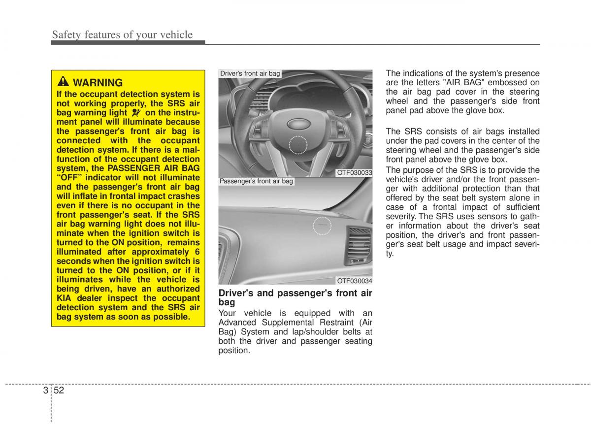 KIA Optima III 3 owners manual / page 64