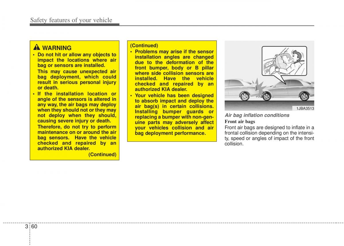 KIA Optima III 3 owners manual / page 72