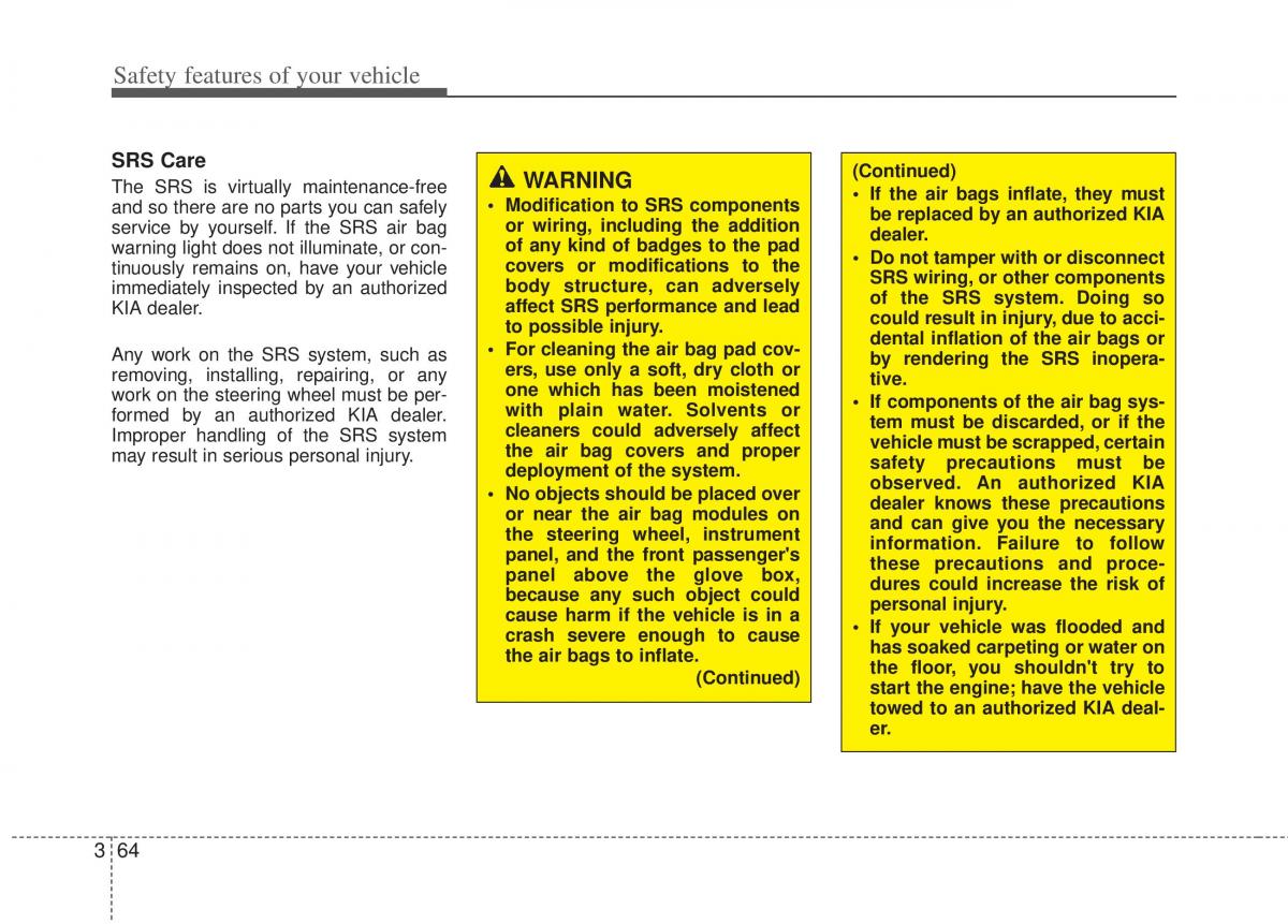 KIA Optima III 3 owners manual / page 76