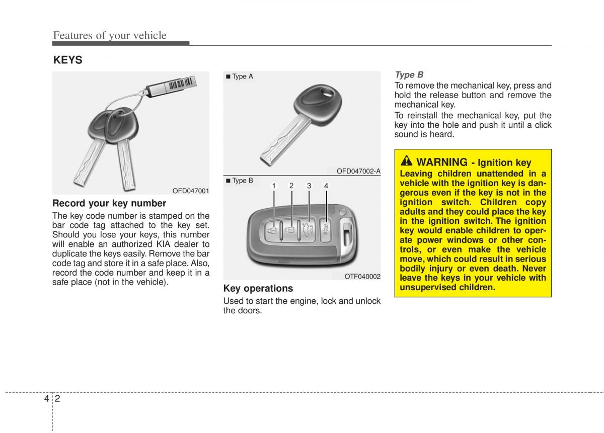 KIA Optima III 3 owners manual / page 80