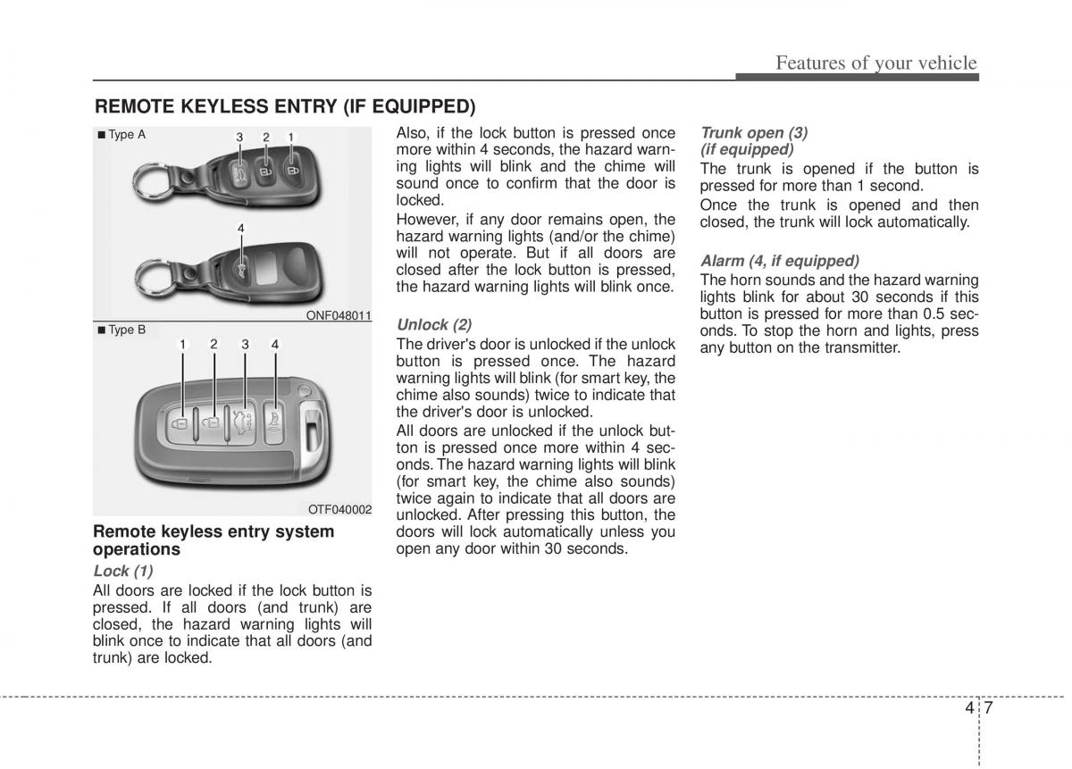 KIA Optima III 3 owners manual / page 85