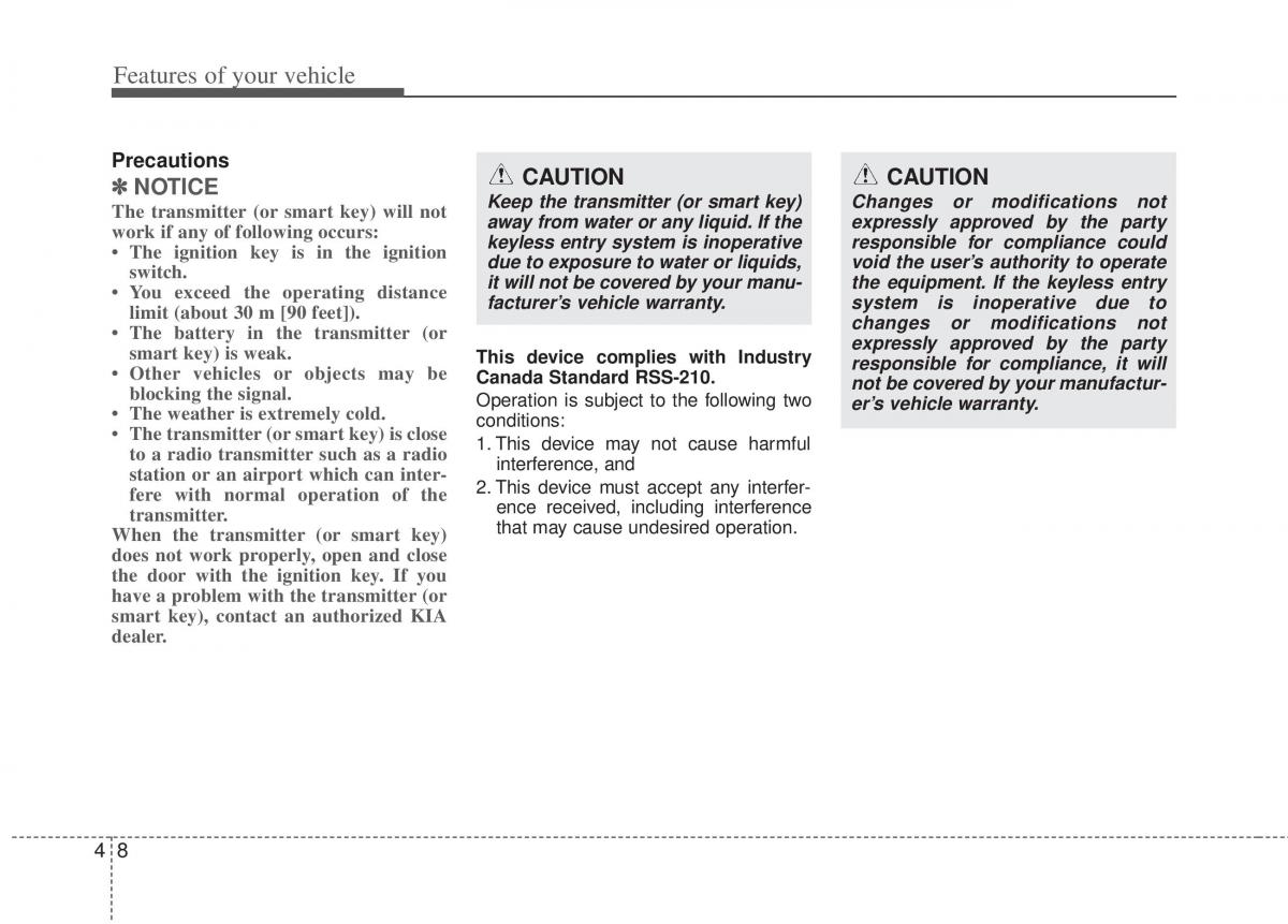 KIA Optima III 3 owners manual / page 86