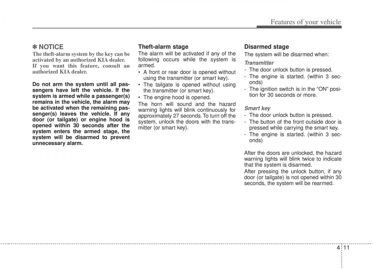 KIA Optima III 3 owners manual / page 89