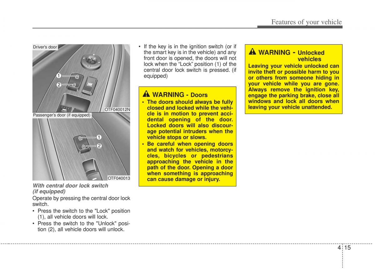 KIA Optima III 3 owners manual / page 93