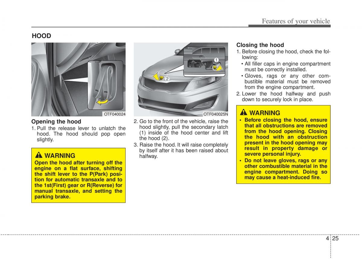 KIA Optima III 3 owners manual / page 103