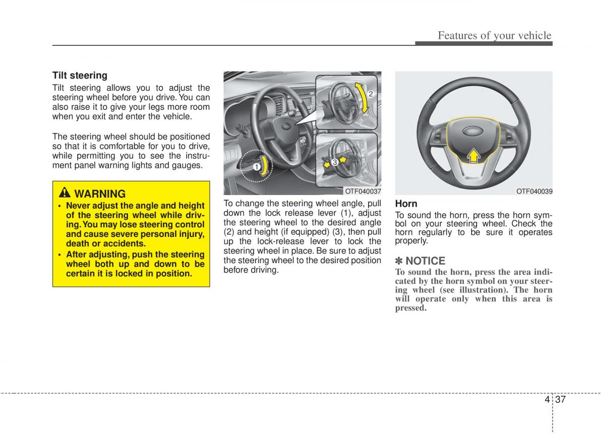 KIA Optima III 3 owners manual / page 115