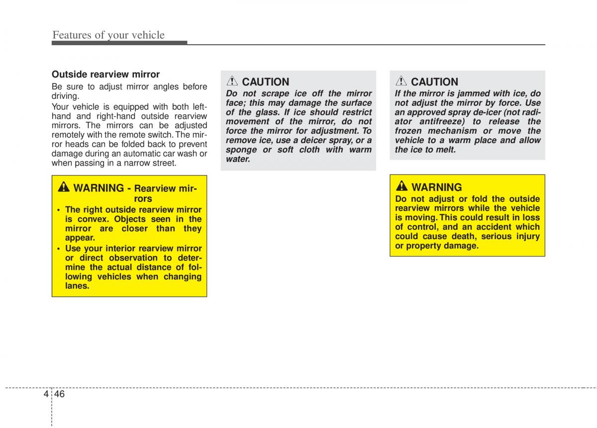 KIA Optima III 3 owners manual / page 124