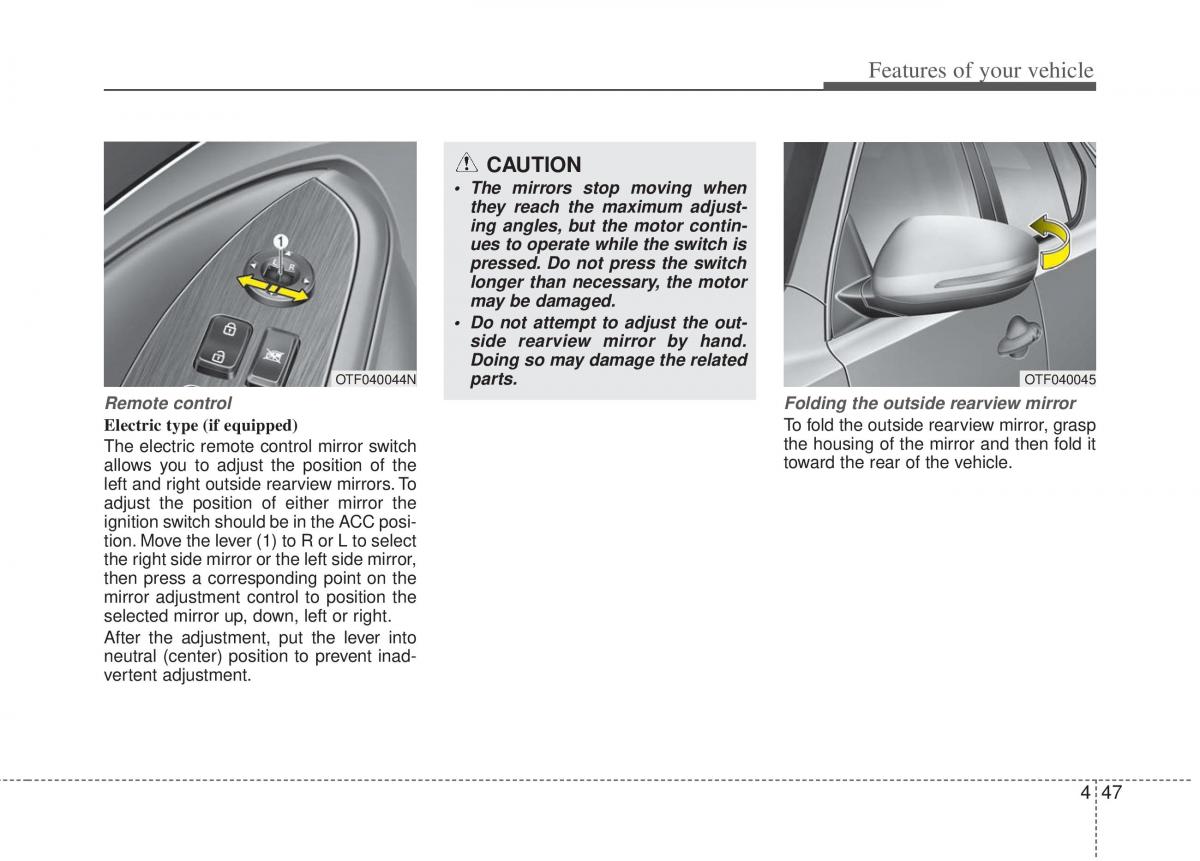 KIA Optima III 3 owners manual / page 125