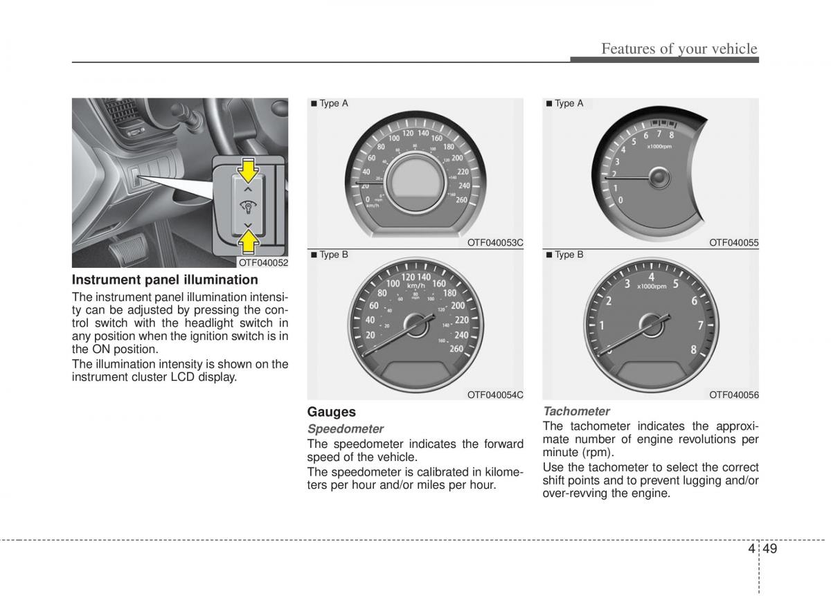 KIA Optima III 3 owners manual / page 127